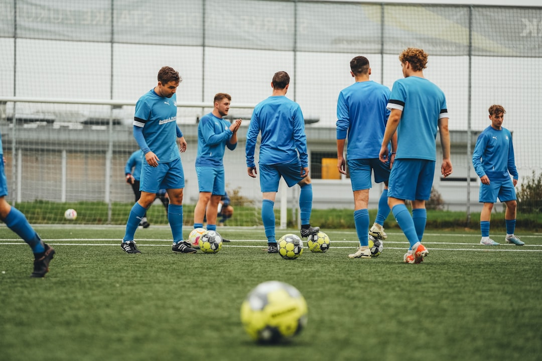 soccer team training