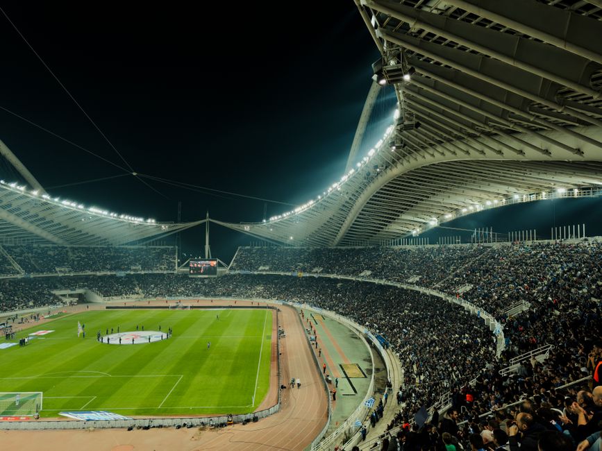 soccer stadium night